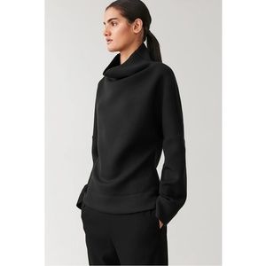 COS Oversized Scuba Funnel-Neck Top
